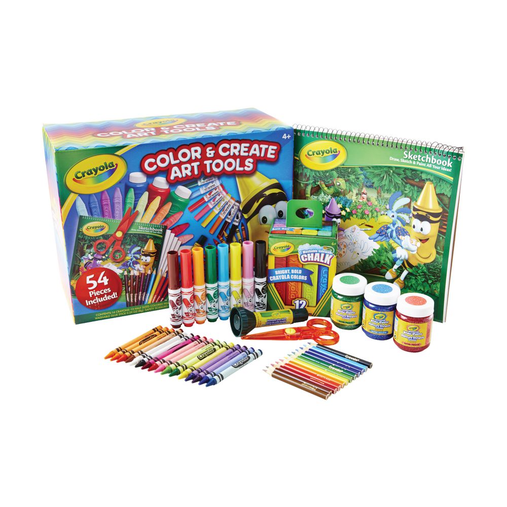 Crayola Colour & Create Art Tools Box 54 Piece