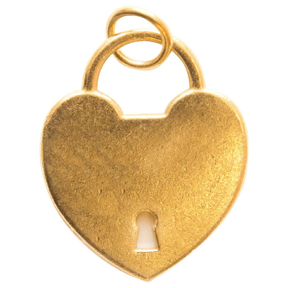 Paper Chic Decorative Heart Charms Gold 5 Pack