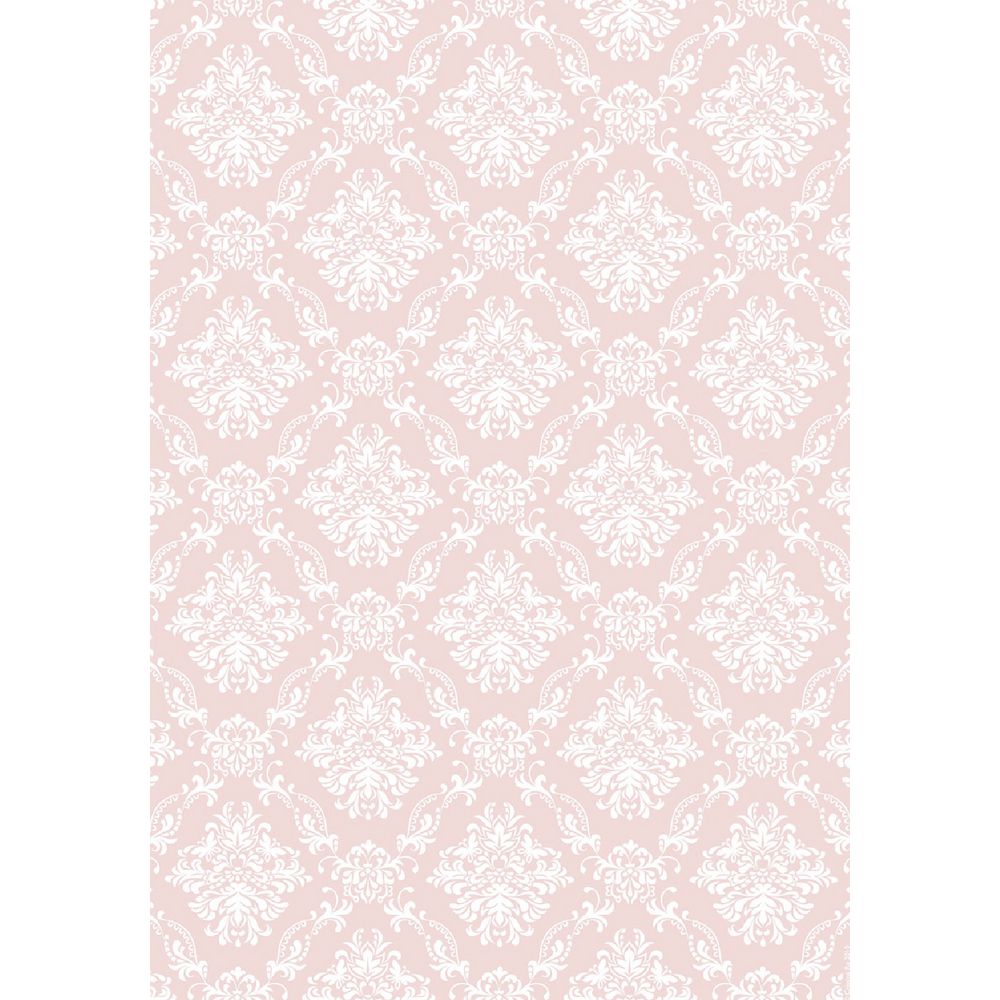 Paper Chic A4 Boudoir Embossed Paper Blush Pink 5 Pack