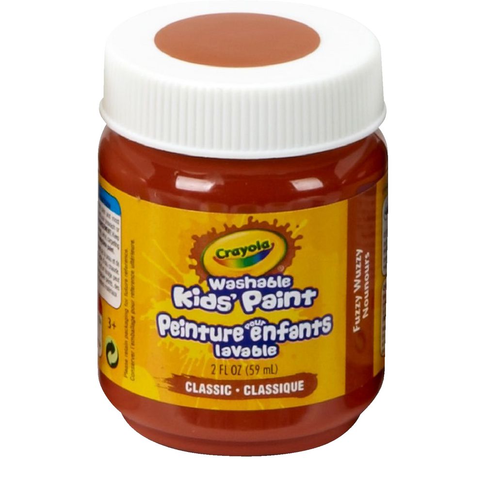 Crayola Washable Classic Kids' Paint 59mL Mahogany