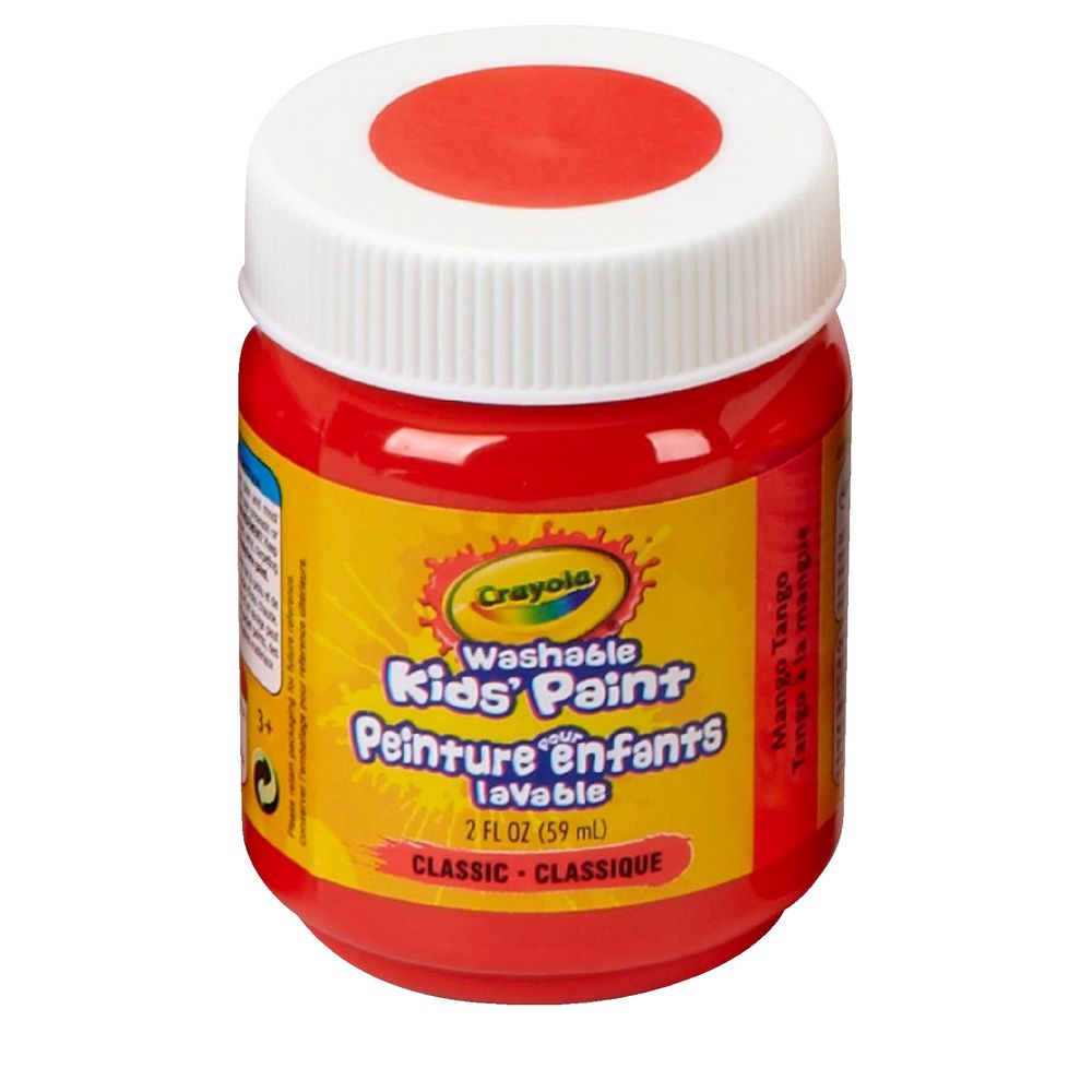 Crayola Washable Classic Kids' Paint 59mL Mango Tango