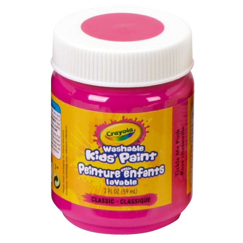 Crayola Washable Classic Kids' Paint 59mL Tickle Me Pink