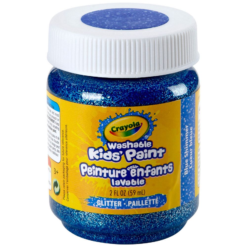 Crayola Washable Classic Kids' Paint 59mL Blue Shimmer