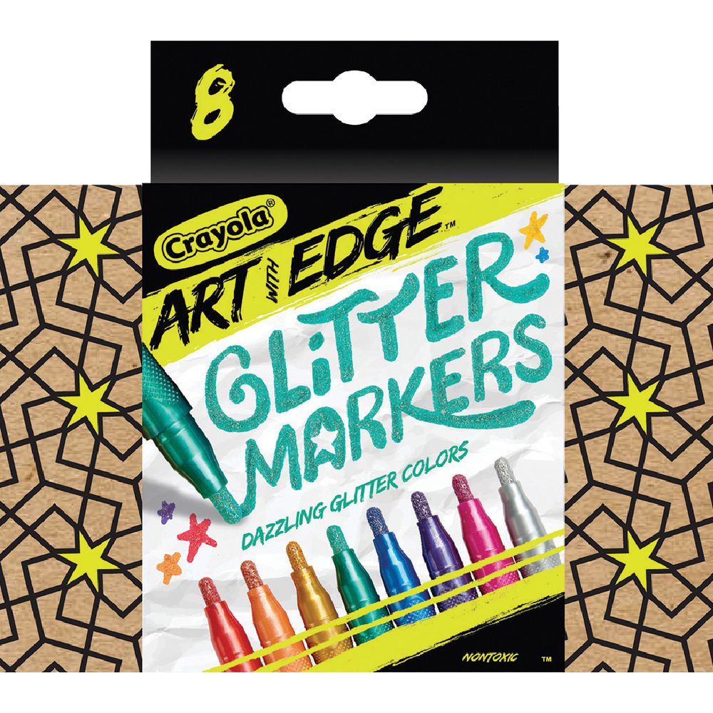 Crayola Art with Edge Glitter Markers 8 Pack