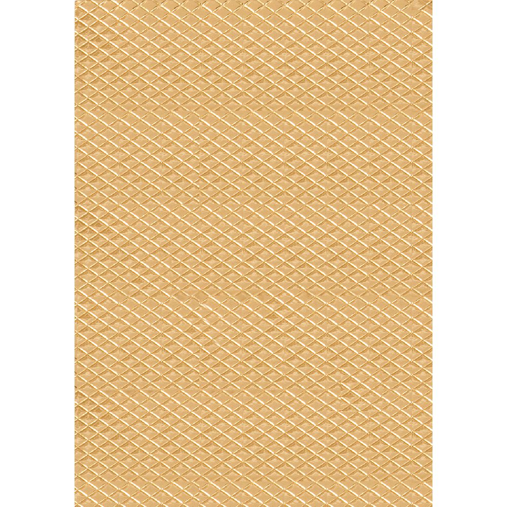 Paper Chic A4 Diamond Embossed Paper Gold 5 Pack