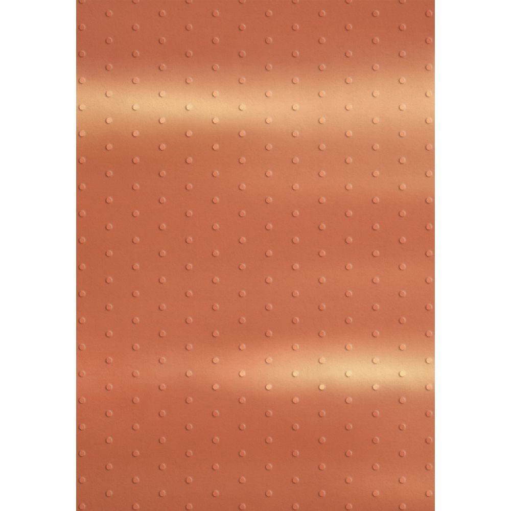 Paper Chic A4 Dots Embossed Paper Rose Gold 5 Pack