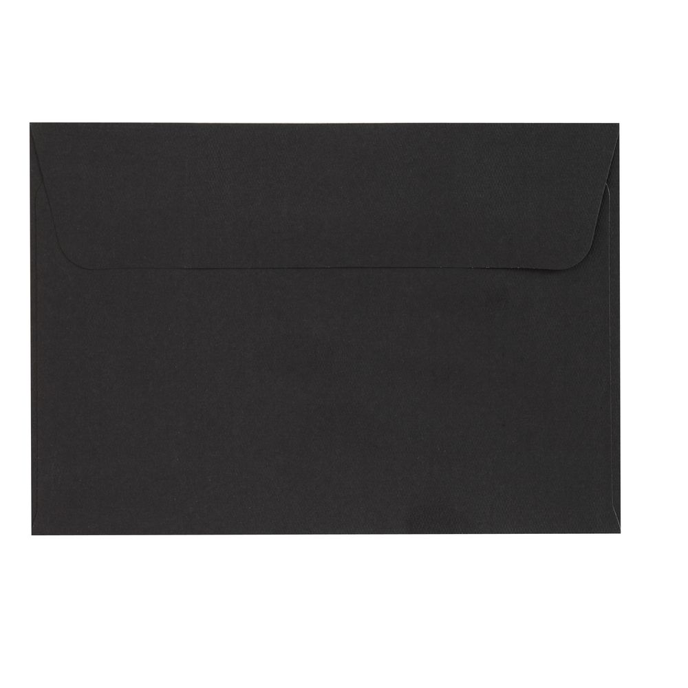 Paper Chic C6 Linen Envelopes Ebony 10 Pack