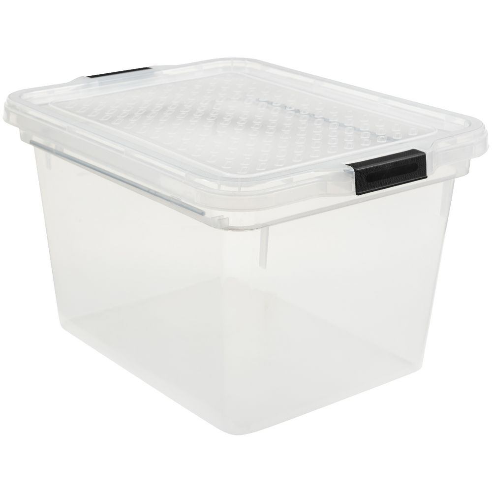 Creation Plastics 40 LTFile Store n Stack File Storage Tub Clear eBay