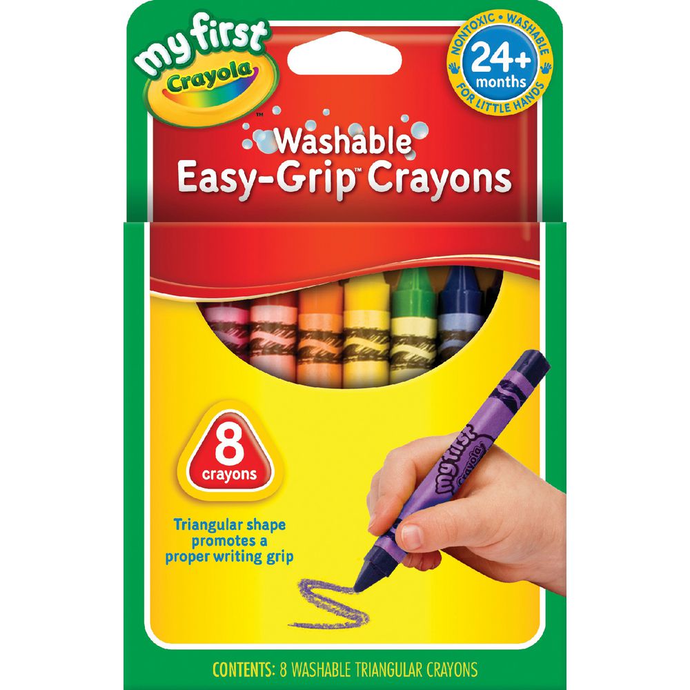 Crayola My First School Grip Crayons 8 Pack