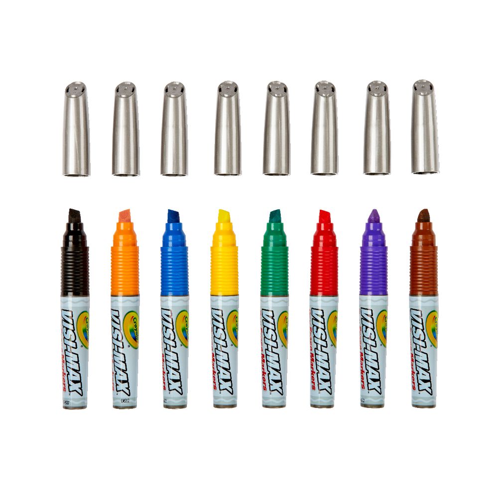 Crayola Visi-Max Dry Erase Whiteboard Markers Assorted 8 Pack