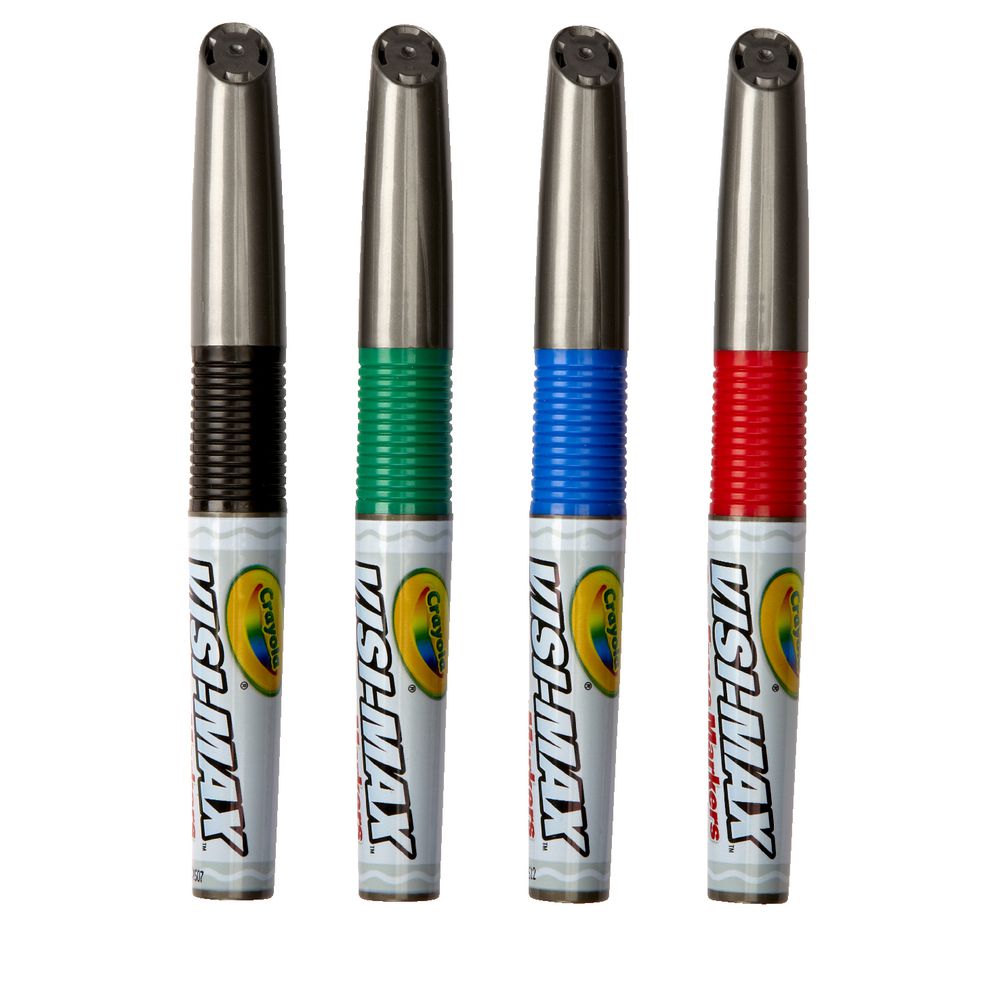 Crayola Visi-Max Whiteboard Marker Bullet Tip Assorted 4 Pack