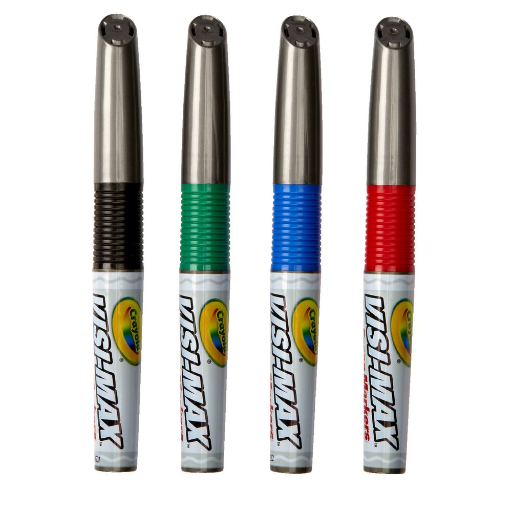 Crayola Visi-Max Whiteboard Marker Chisel Tip Assorted 4 Pack