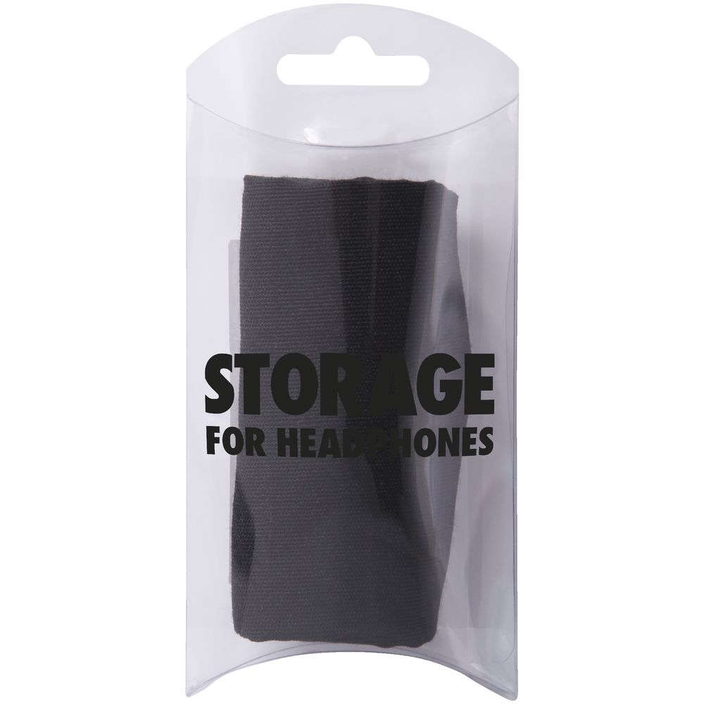 Headphones Drawstring Bag Black