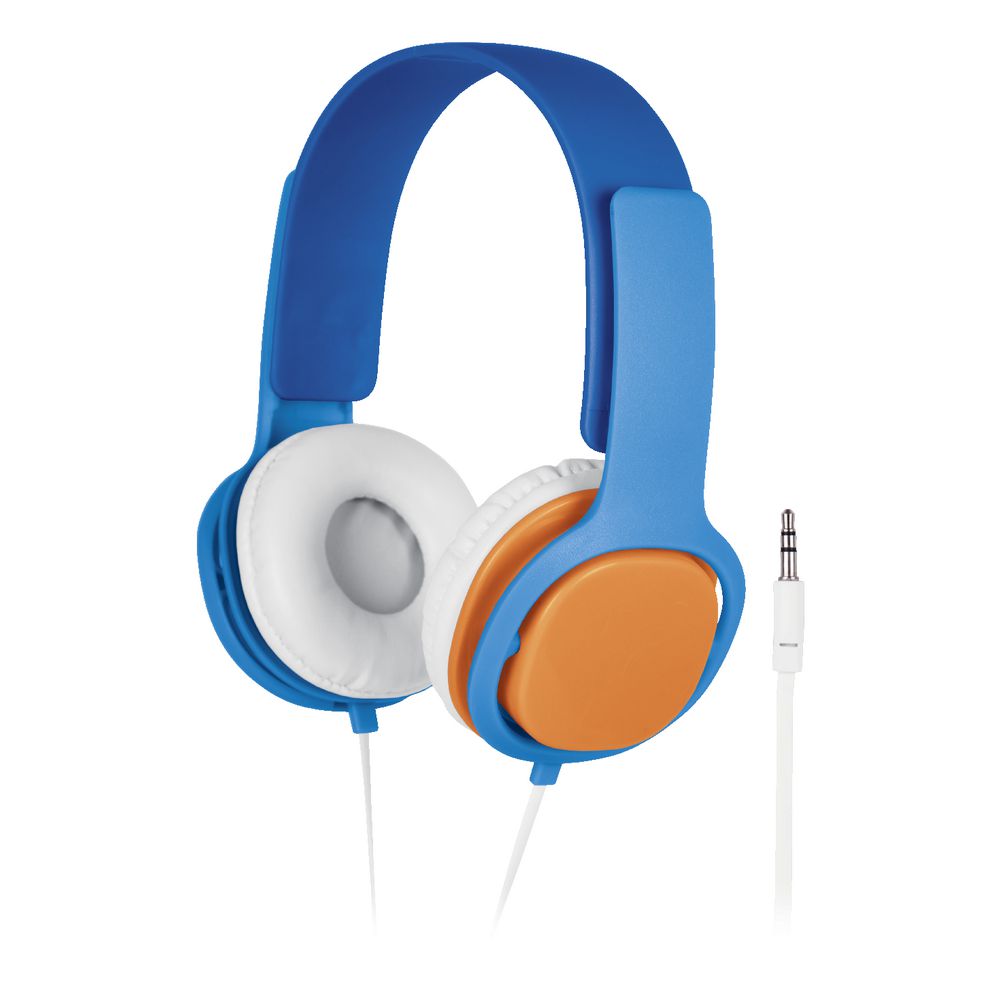 Liquid Ears Volume Limited Headphones with Mic Blue