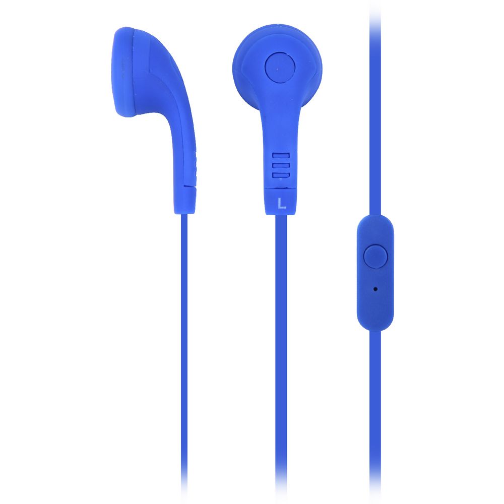 Qudo Earphones with Mic Blue