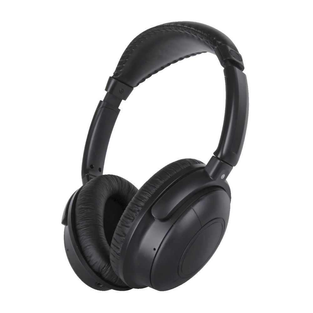 Qudo Noise Cancelling Over Ear Headphones Black