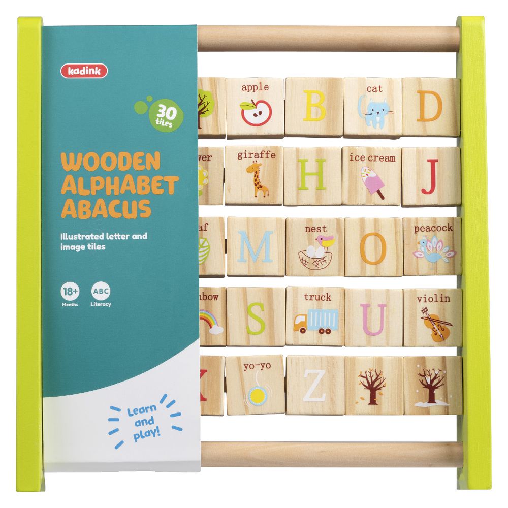 wooden alphabet abacus