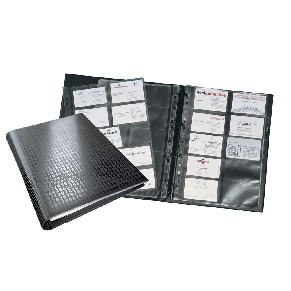 Durable Visifix Business Card Ring Binder