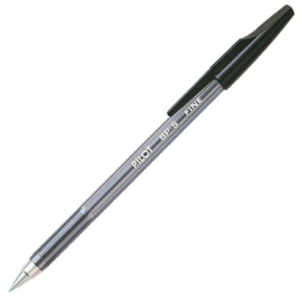 Pilot BP-S Fine Ballpoint Pens Black 12 Pack