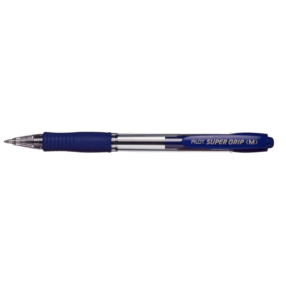 Pilot Super Grip Retractable Ballpoint Pen Blue 4 Pack
