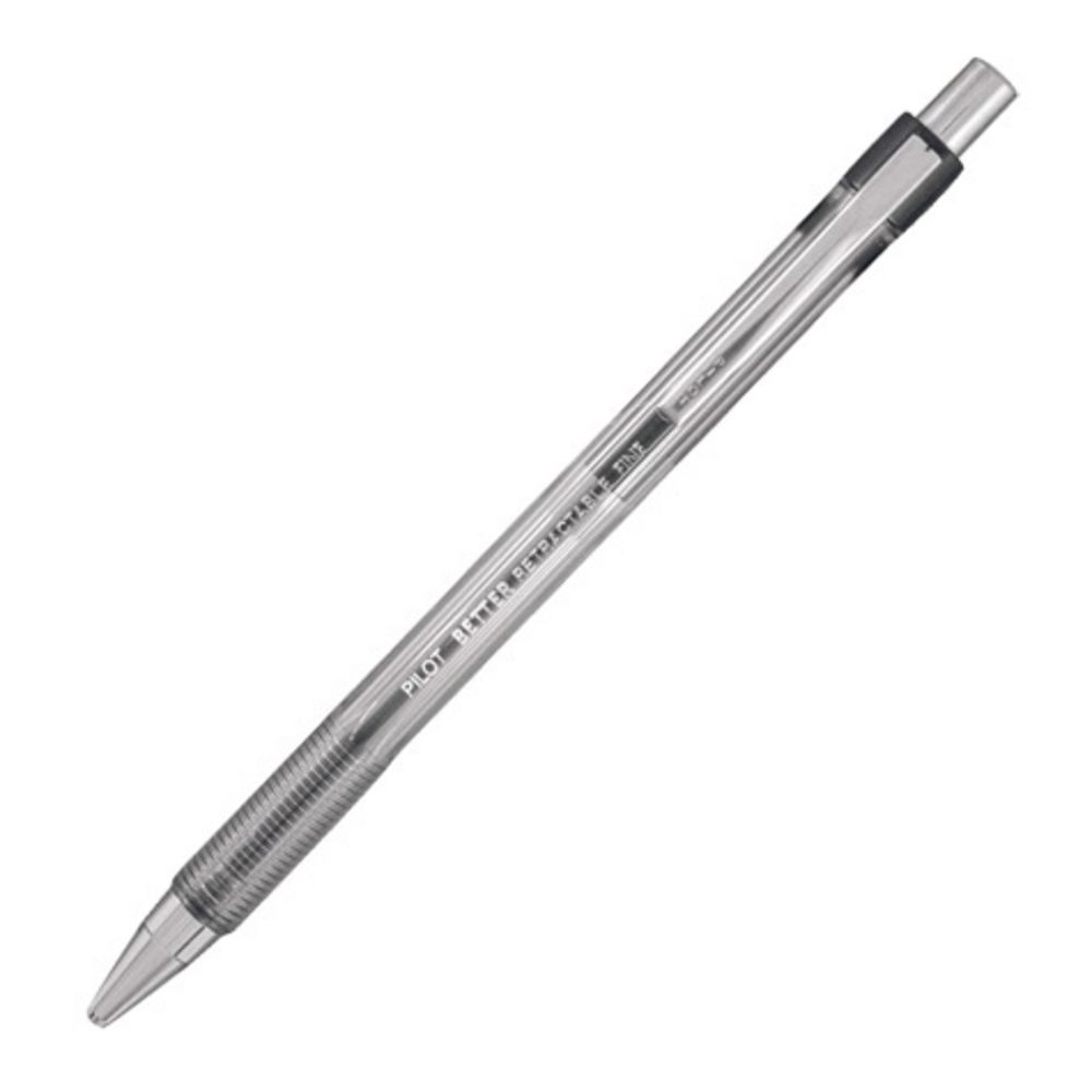 Pilot BP-145 Fine Retractable Ballpoint Pens Black 12 Pack