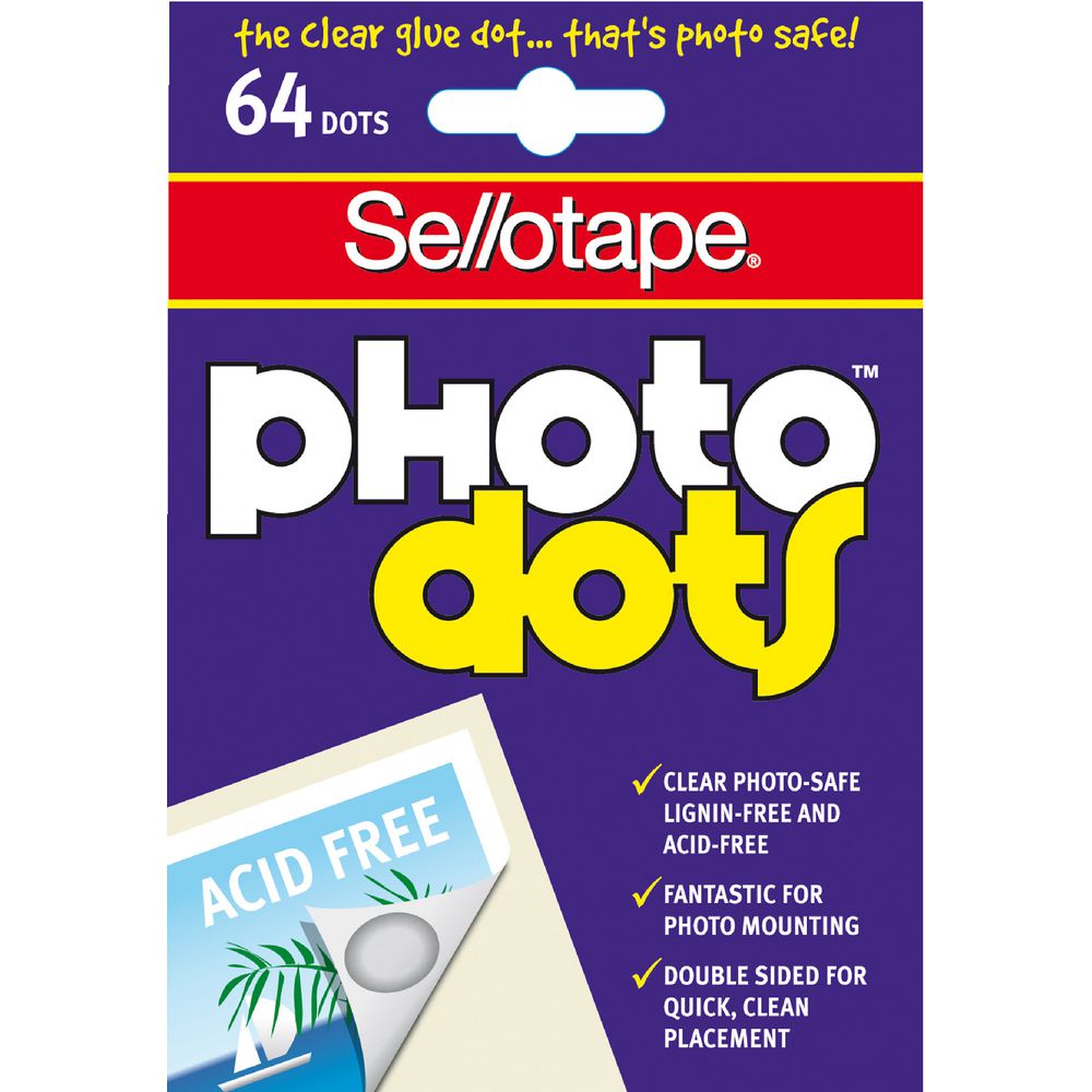 Sellotape Photo Dots 64 Pack