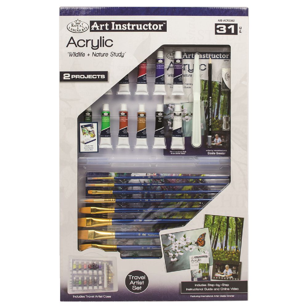 Royal & Langnickel Clearview Travel Artist Set