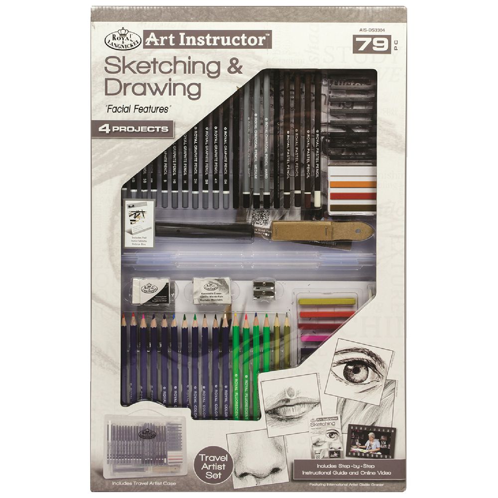 Royal & Langnickel Sketch and Draw Clearview Travel Set