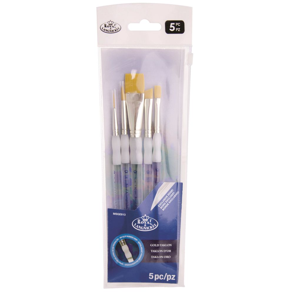 Royal & Langnickel Gold Wash Paintbrush Set 5 Piece