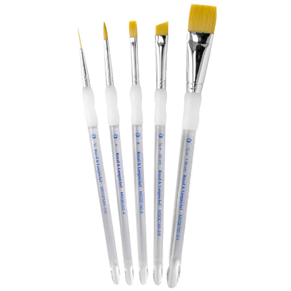 Royal & Langnickel Gold Wash Paintbrush Set 5 Piece