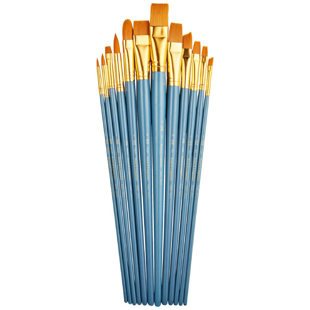 Royal & Langnickel Medium Gold Paintbrush Set 12 Piece