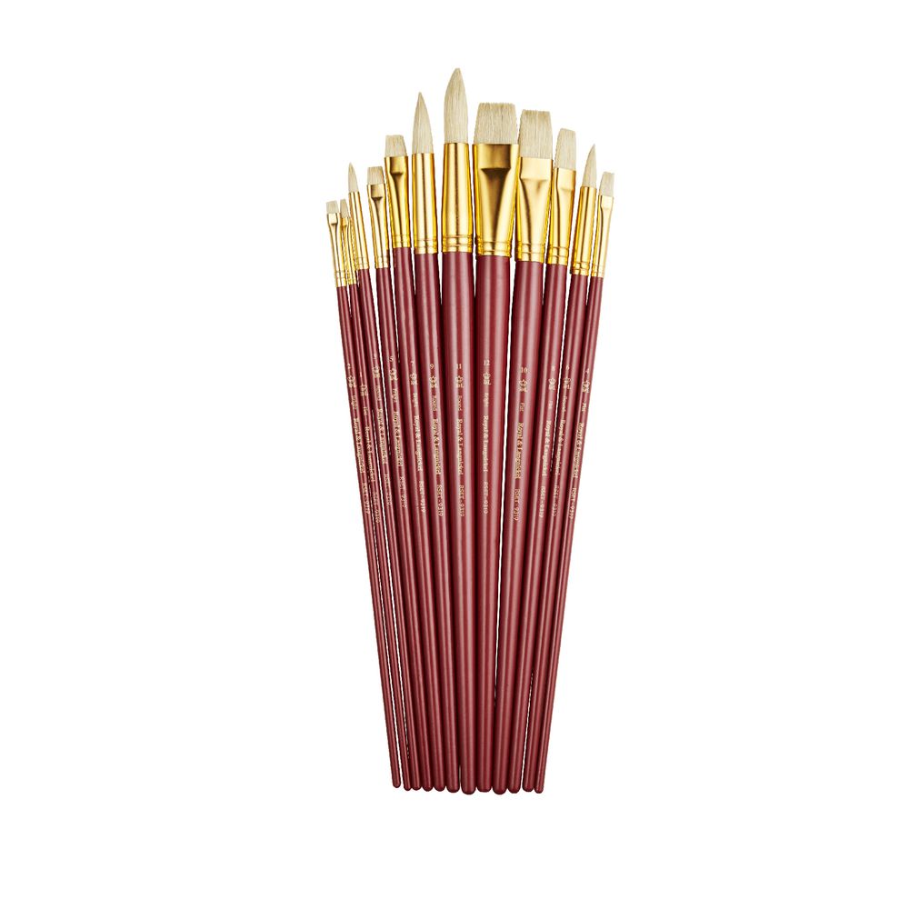 Royal & Langnickel Firm Bristle Paintbrush Set 12 Piece