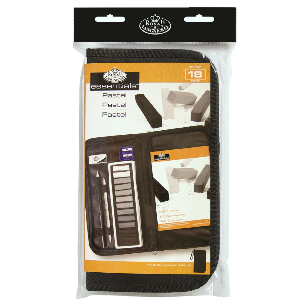 Royal & Langnickel Soft Pastel Set 18 Piece Grey