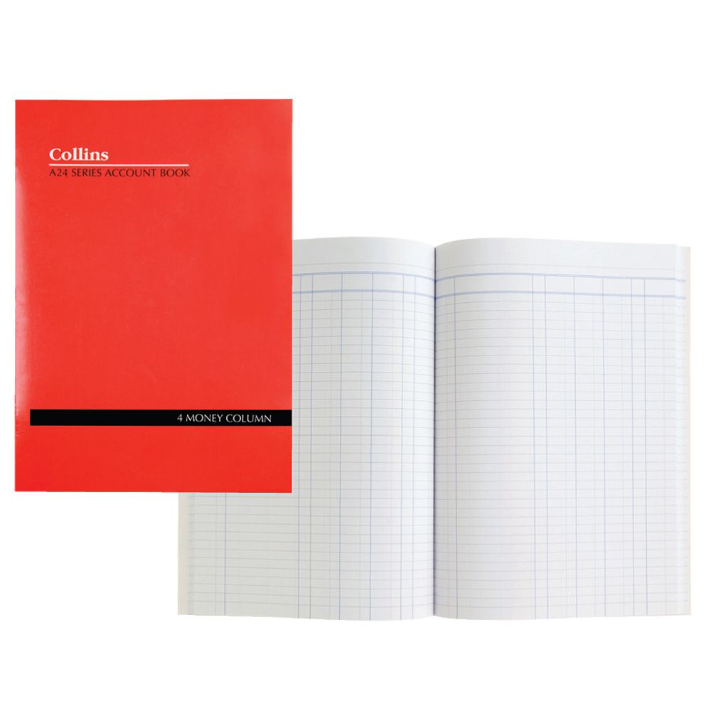 Collins A24 A4 Account Book 4 Money Column