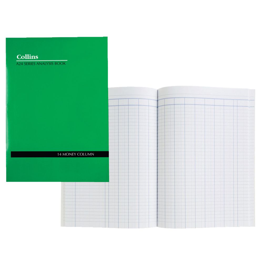 Collins A24 A4 Analysis Book 14 Money Column