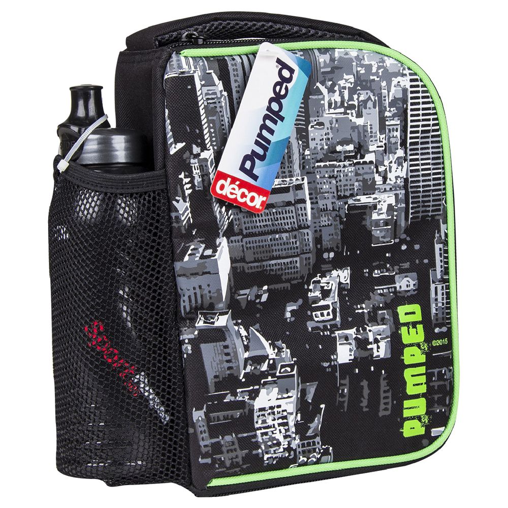 Decor Pumped Cooler Bag with Slider Sport Bottle Assorted