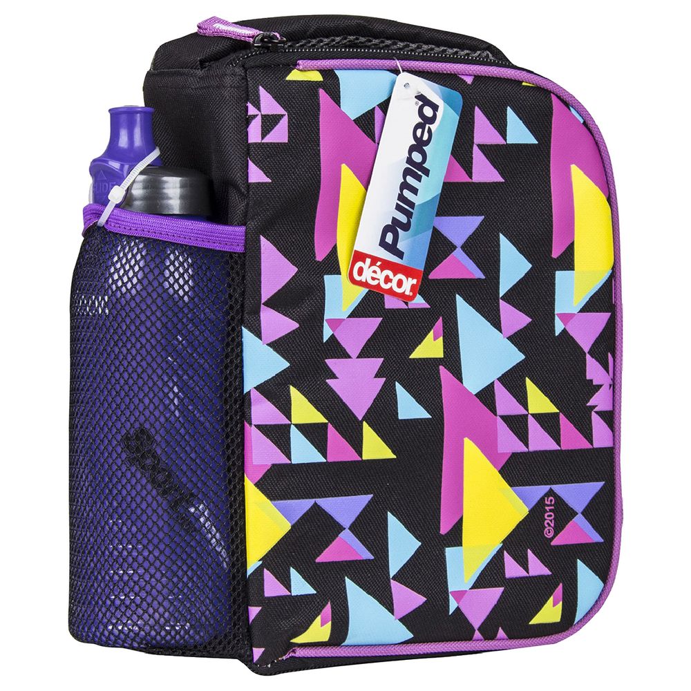 Decor Pumped Cooler Bag with Slider Sport Bottle Assorted