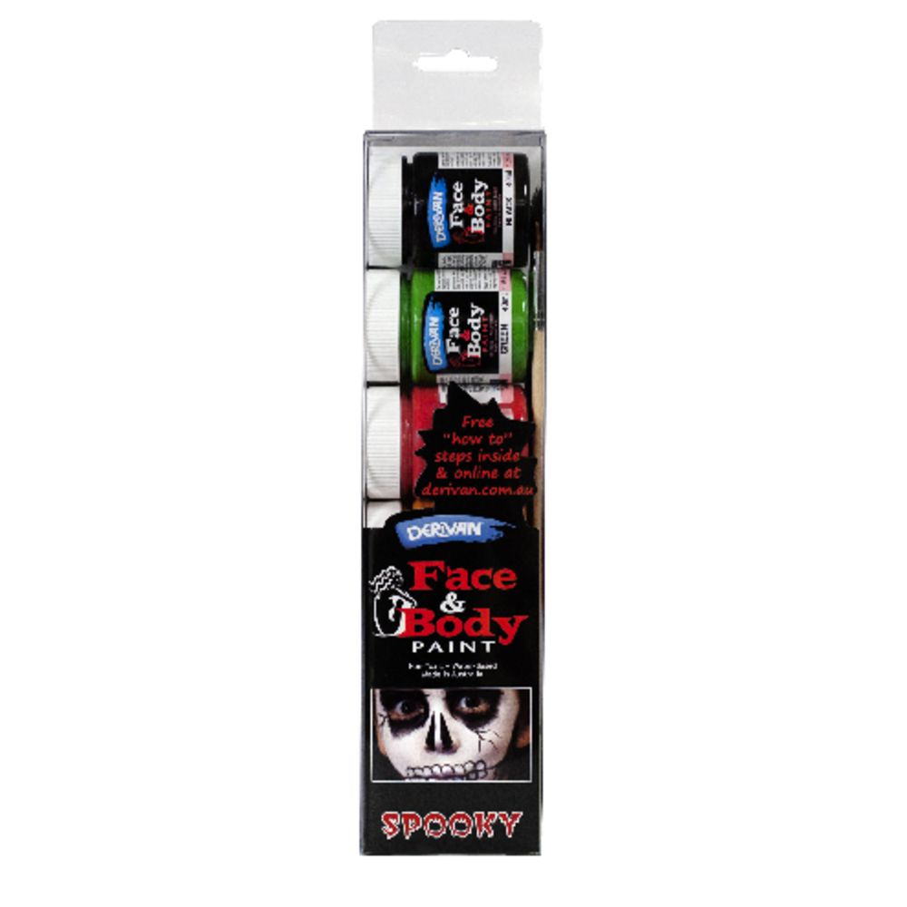 Derivan Face Paint Stencil Set Spooky