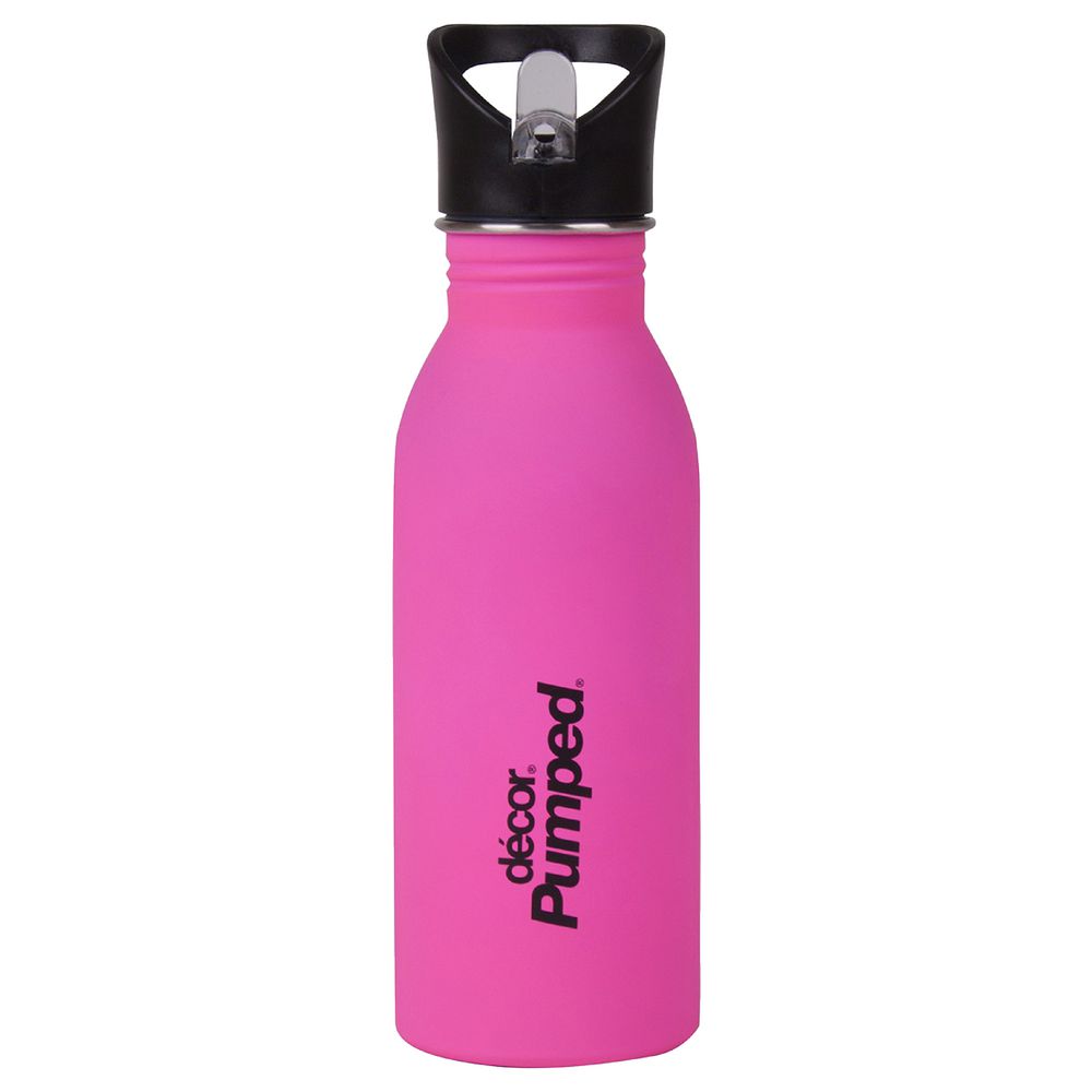 Decor Pumped Soft Touch Stainless Steel Bottle Assorted
