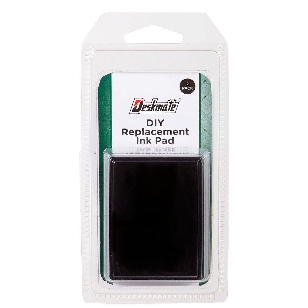Deskmate Replacement Ink Pad DIY 10 Lines 3/4mm Text Black