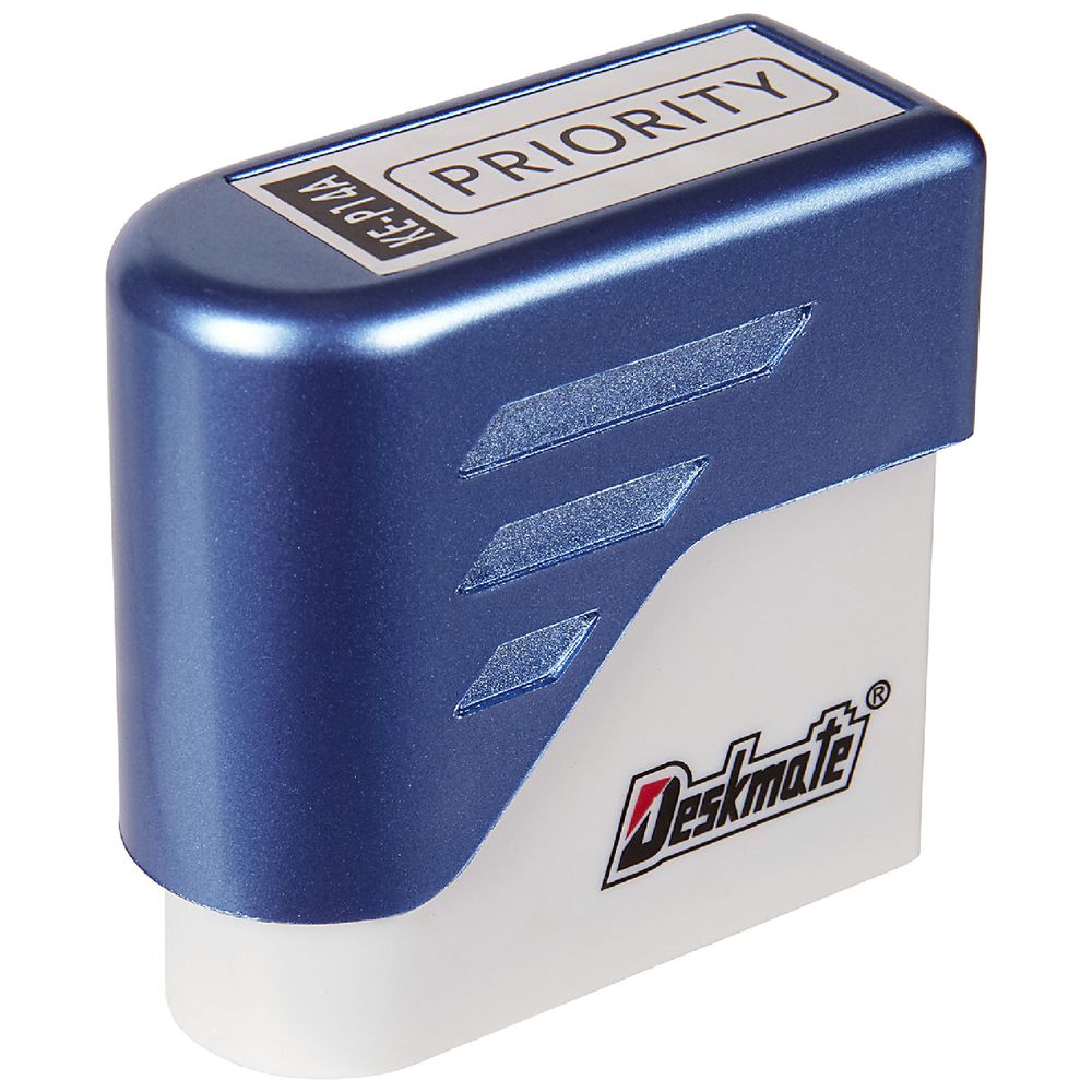 Deskmate Pre-inked Office Stamp Priority Black