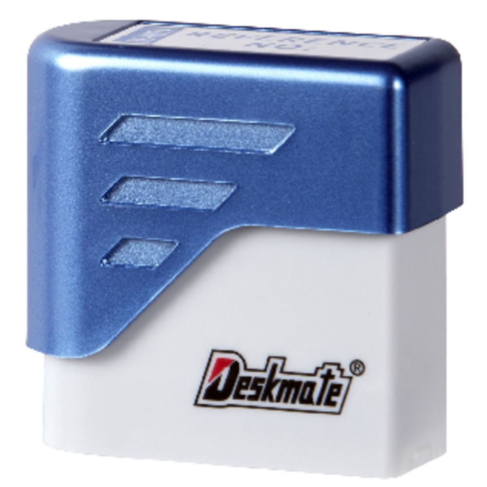 Deskmate Pre-inked Office Stamp Reference No: Blue