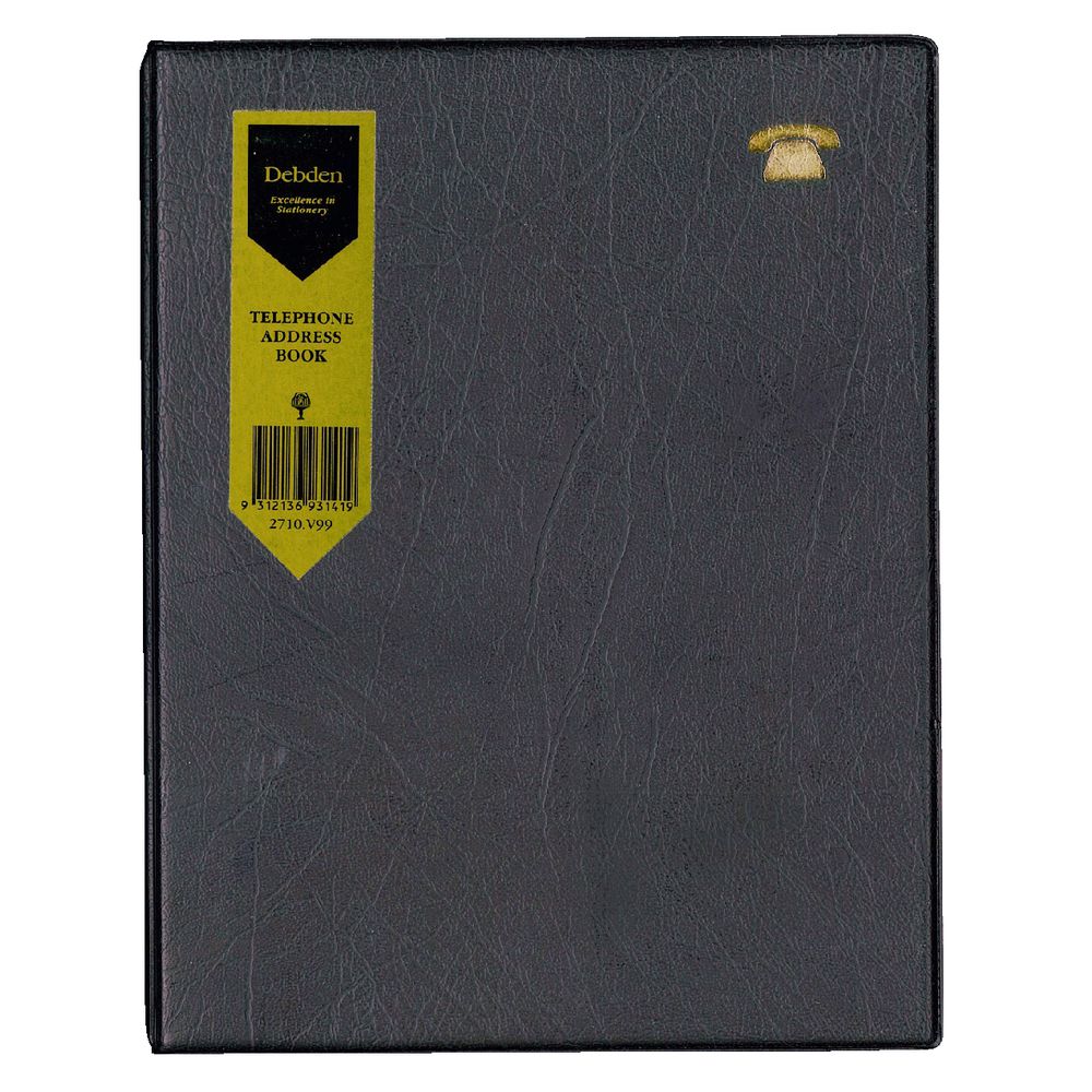 Collins Debden 3 Ring Address Book Black eBay