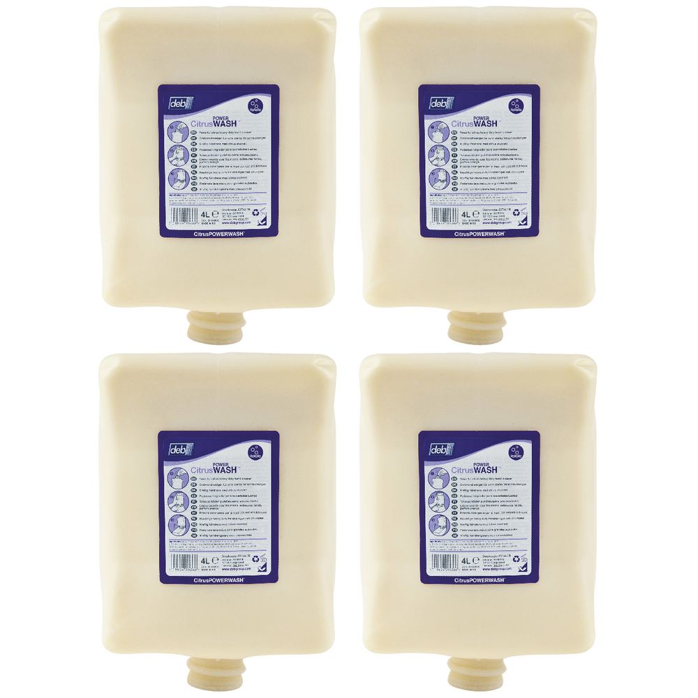 Deb Citrus Power Wash 4L 4 Pack