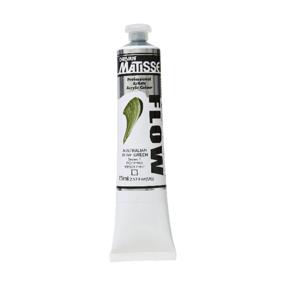 Derivan Flow Paint 75mL Australian Olive Green S2