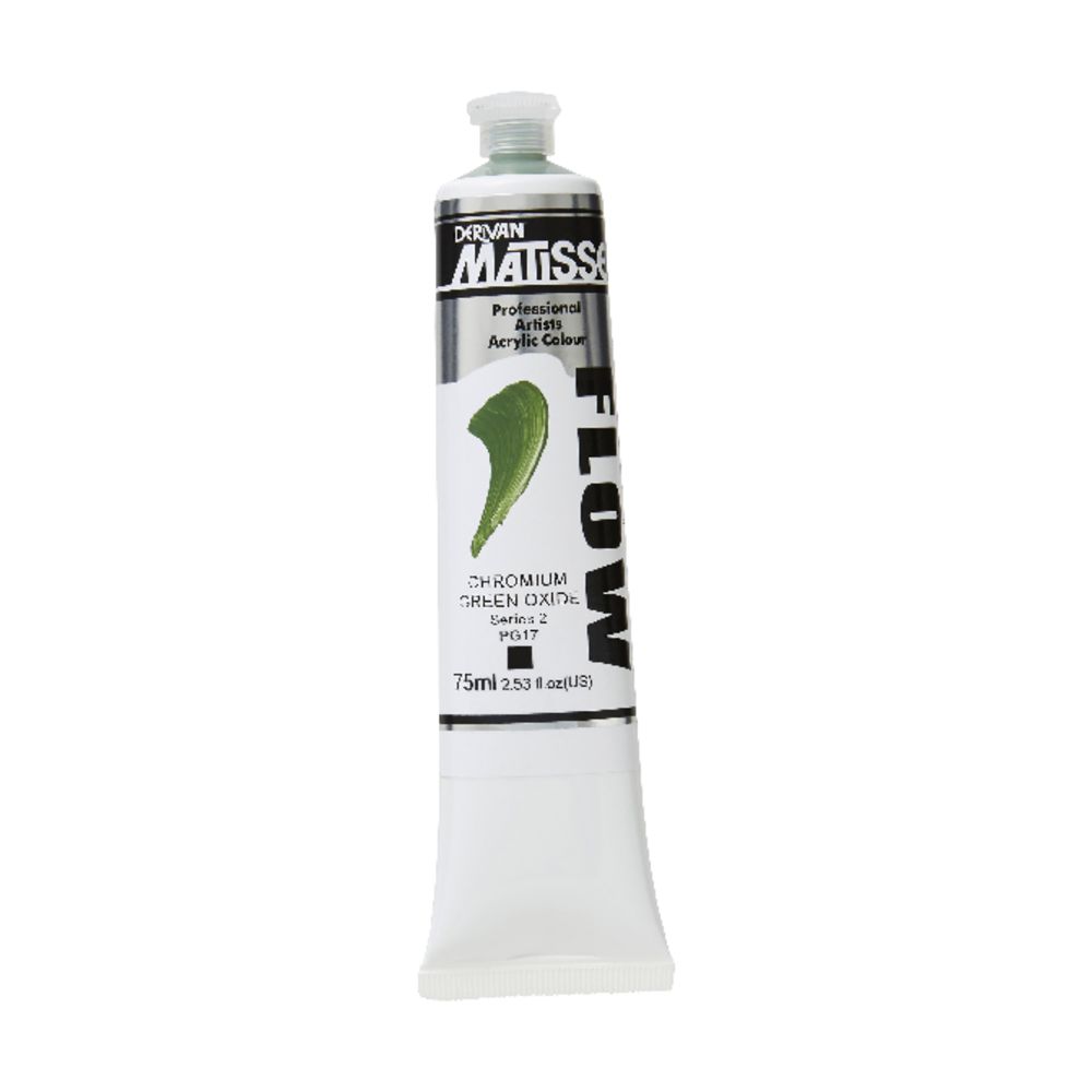 Derivan Flow Paint 75mL Chromium Green Oxide S2