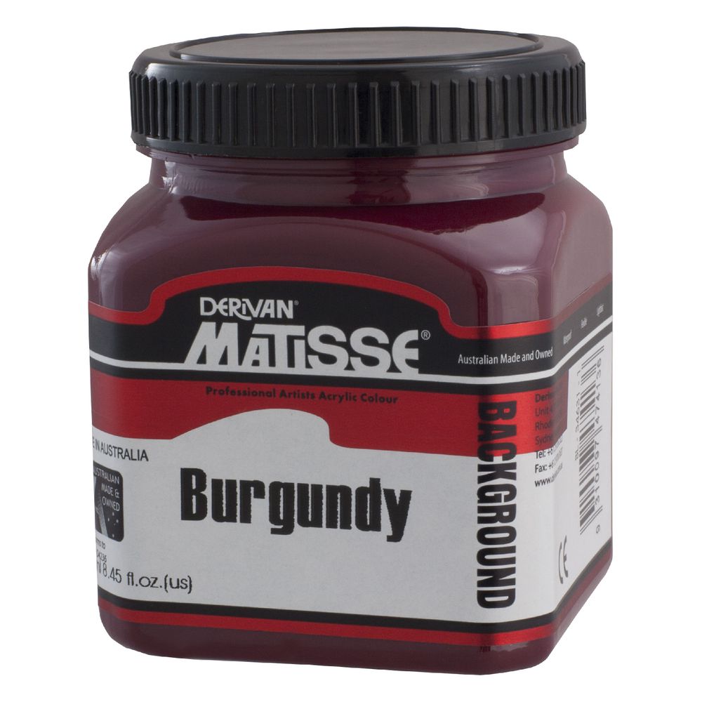 Derivan Background Paint 250mL Burgundy