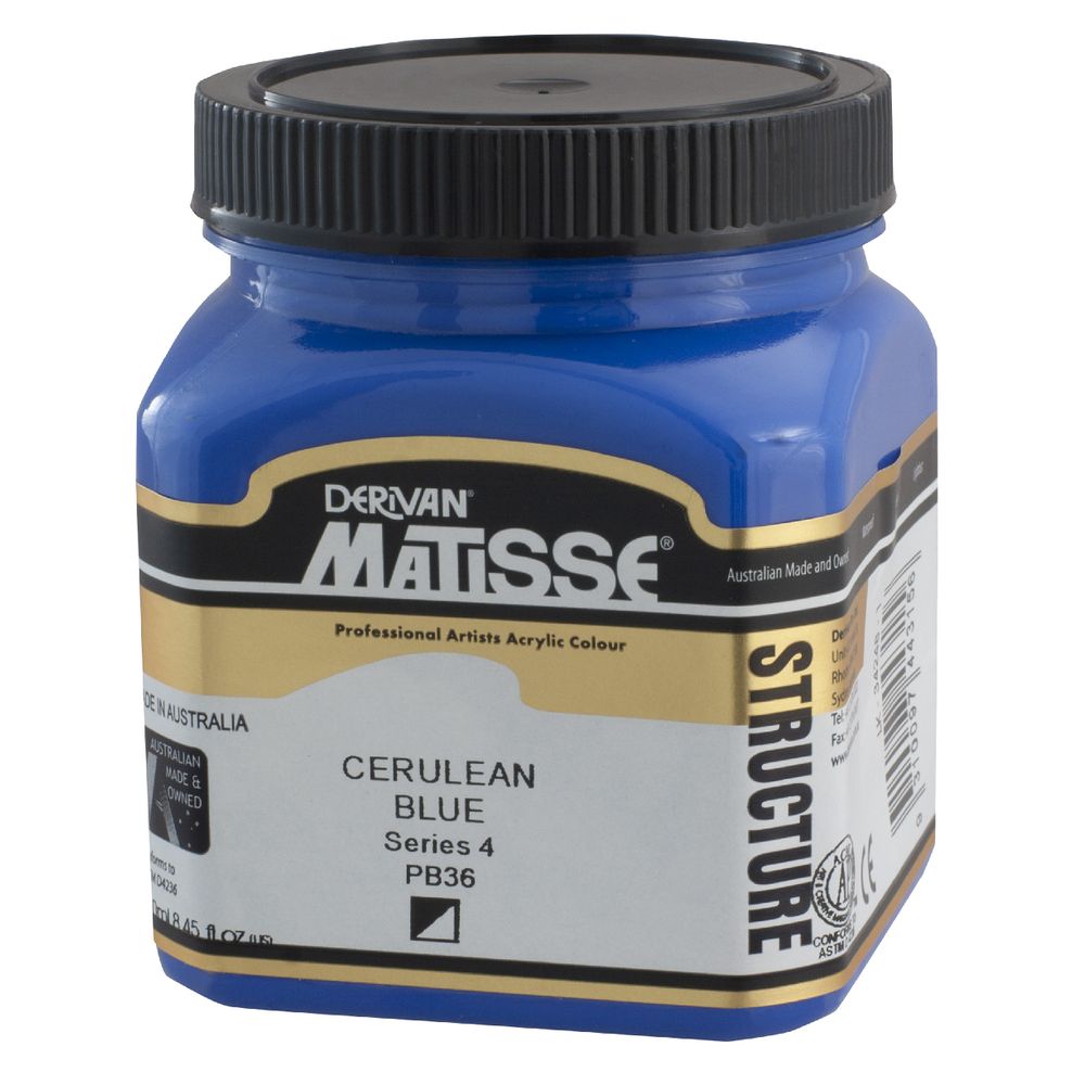 Derivan Structure Paint 250mL Cerulean Blue