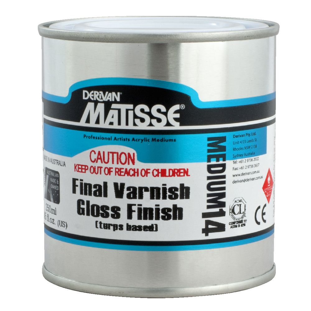 Derivan Matisse MM14 Gloss Varnish 250mL