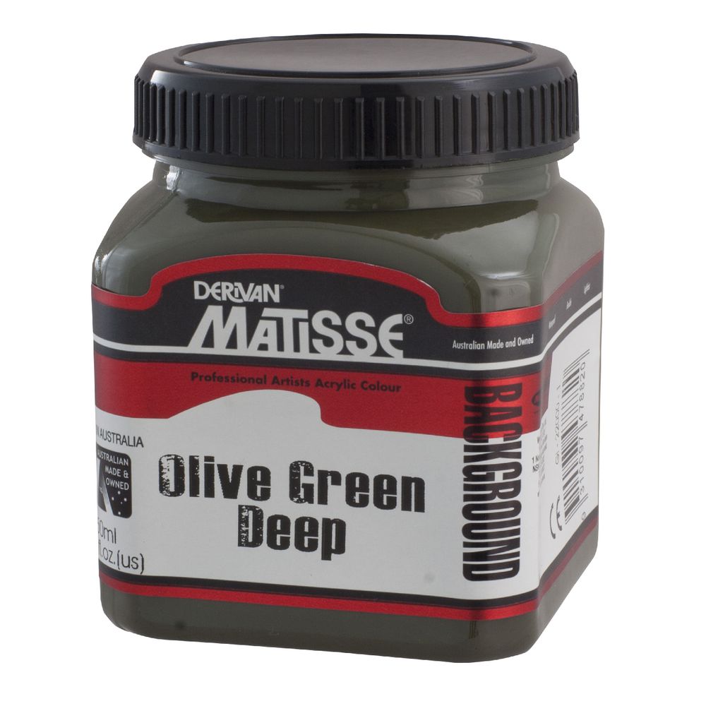 Derivan Background Paint 250mL Olive Green Deep
